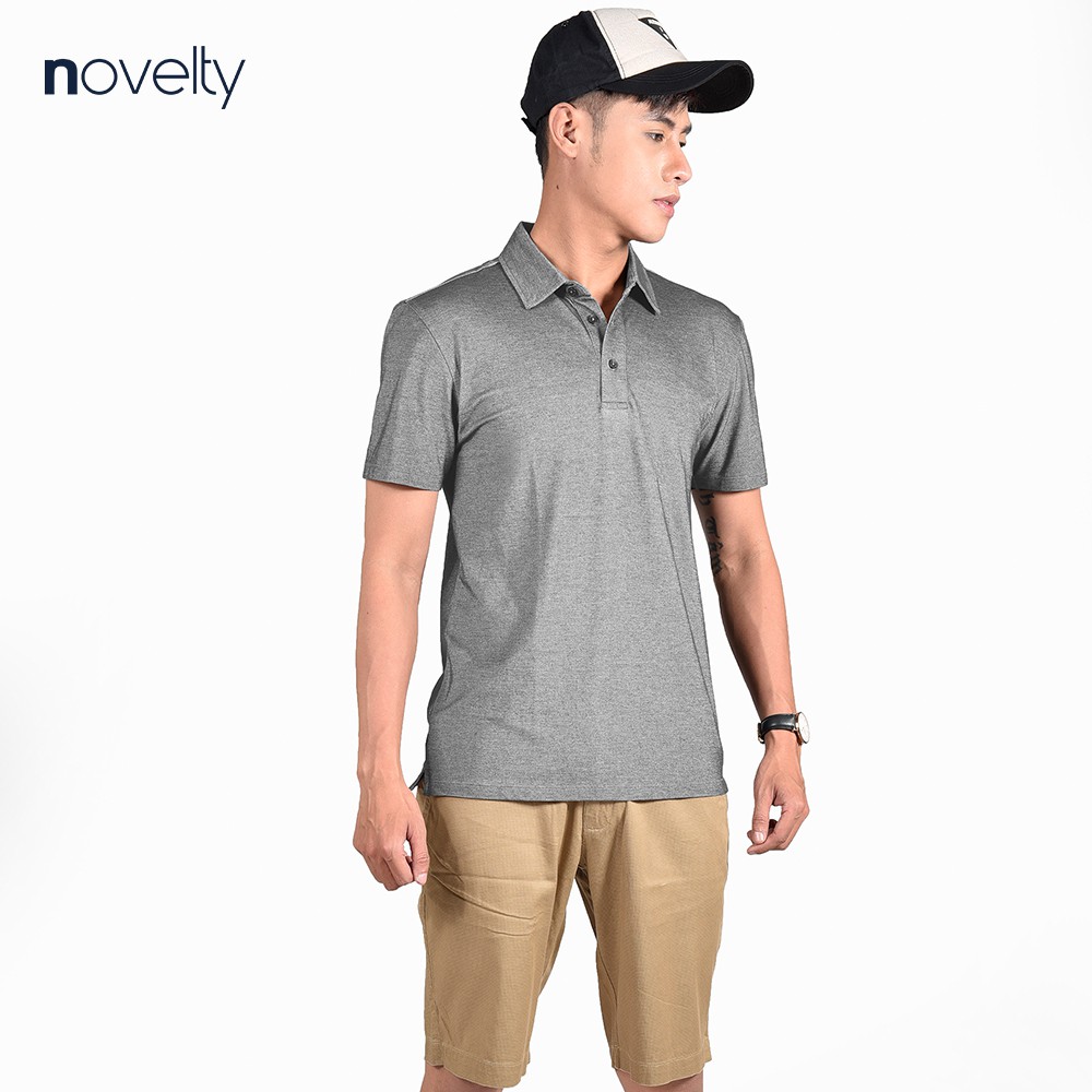 Áo thun nam Polo NOVELTY không túi kiểu dáng Melange NATMMTMT3R210106N