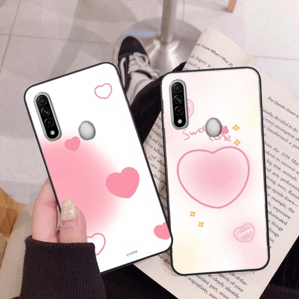 Ốp Oppo A31 in hình trái tim, caro kẹo ngọt đầy cá tính siêu đẹp siêu chất