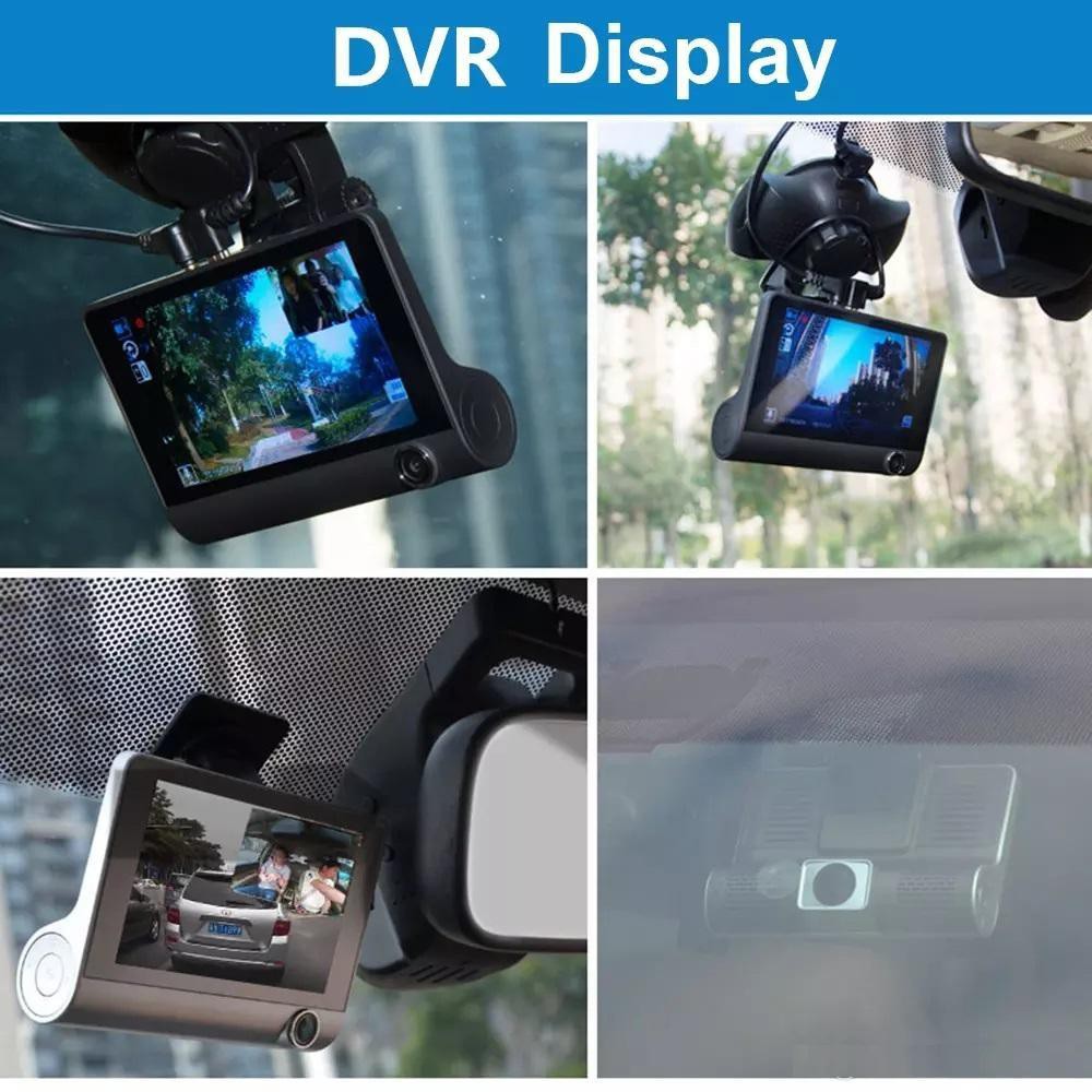 Camera hành trình ô tô, gồm 3 camera trước, sau và camera lùi, màn hình 4" ĐẲNG CẤP XE HƠI TẶNG KHĂN LAU XE CAO CẤP