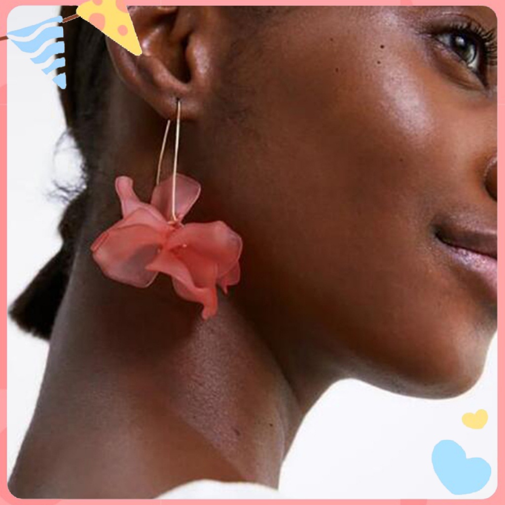 [Ts] Bông Tai Thả Dài Trang Trí Cỡ Lớn Trang Trí Tiệc Cưới Hàng Ngày Cho Nữ