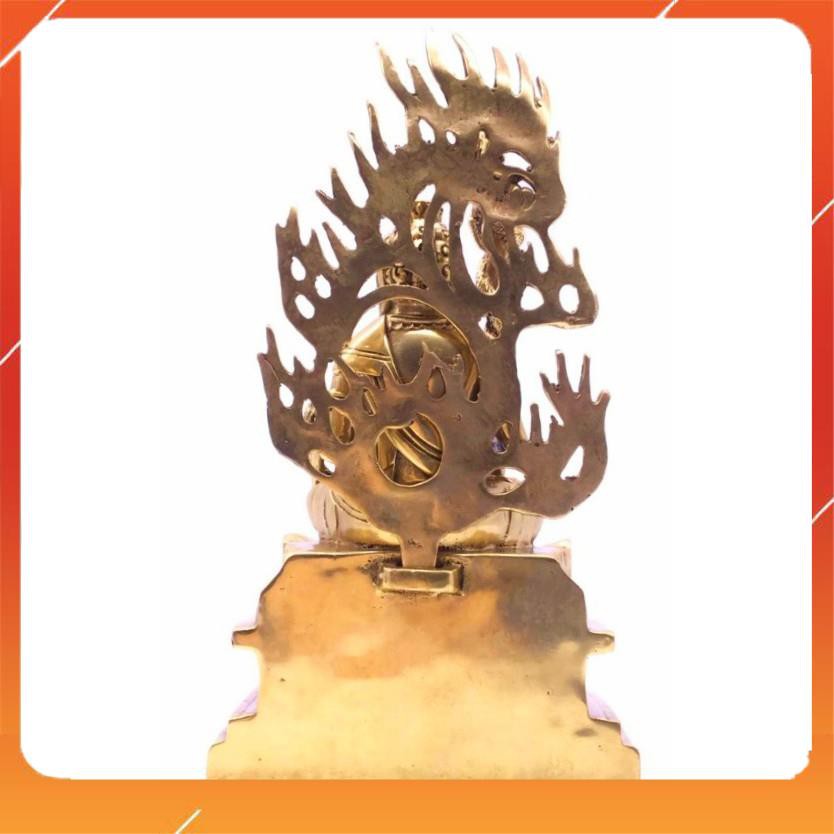 Bất Động Minh Vương 22Cm Vàng - bạc  Ngồi  Tượng Phật
