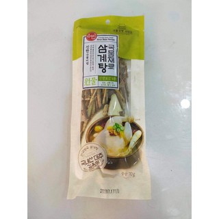 Gia vị nấu gà hầm sâm hàn quốc 70g-삼계닭재료70그램/1개