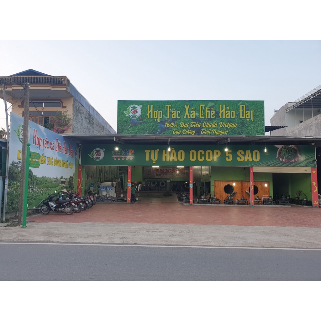 Hộp Chè Tôm Nõn 200gram Hảo Đạt - Hợp Tác Xã Chè Hảo Đạt - Chè Tân Cương Thái Nguyên