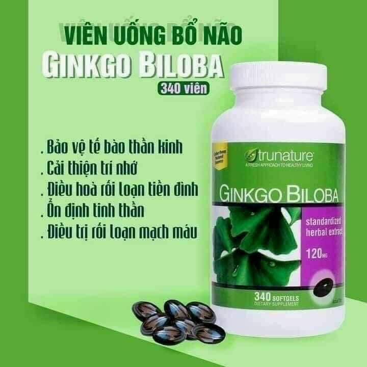 Viên Uống Bổ Não Trunature Ginkgo Biloba 340 Viên Mỹ