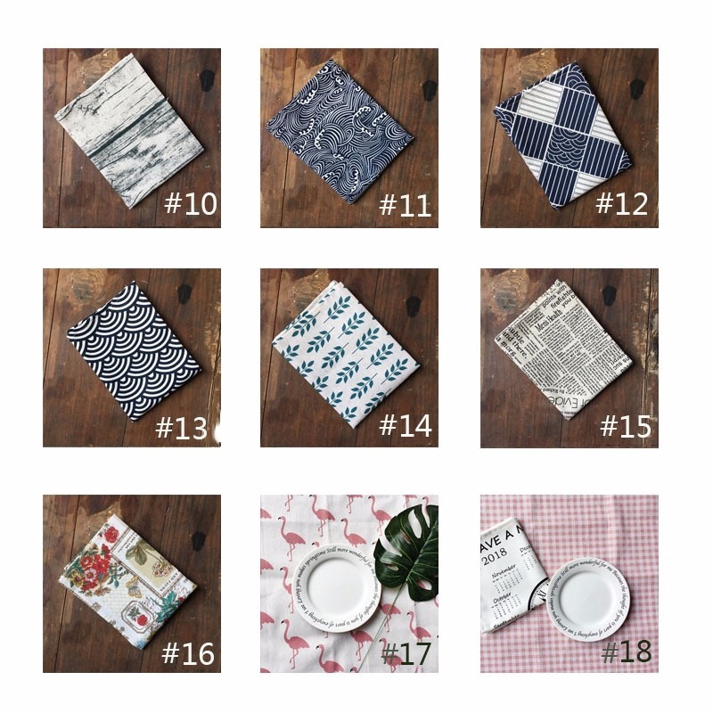 Khăn trải bàn chất liệu cotton trang trí phòng 46*68cm
