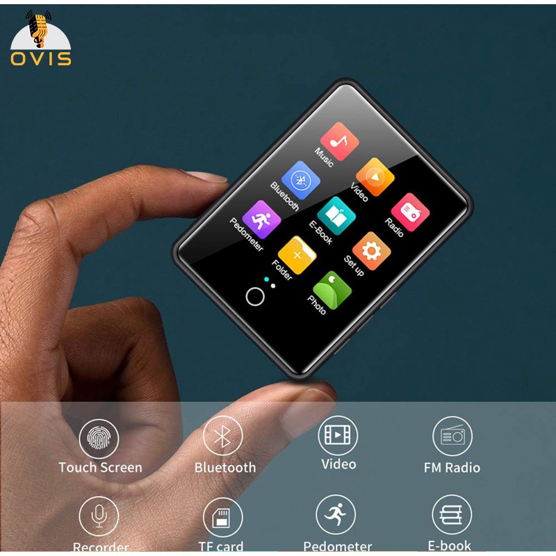 RUIZU M17  - Máy Nghe Nhạc Full Cảm Ứng, Âm Thanh HiFi, Bluetooth 5.0