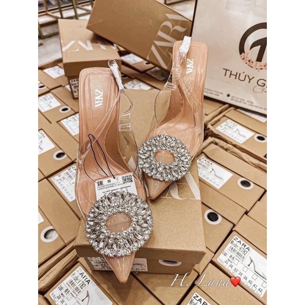 Mã 2129–6782 GIÀY GUỐC ZA.RA MICA ĐÁ TRÒN FULL BOX