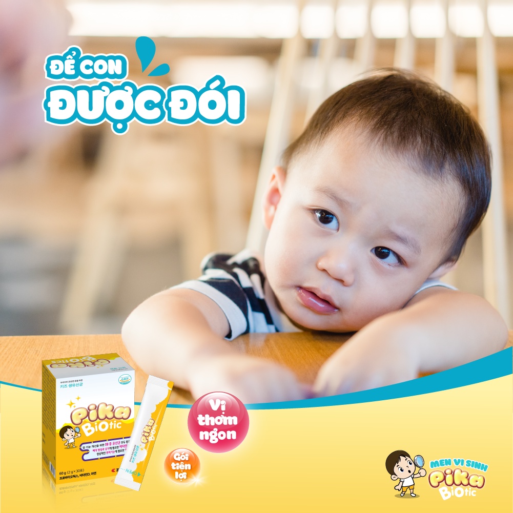 Men vi sinh Pika Biotic - Bổ sung 19 chủng lợi khuẩn