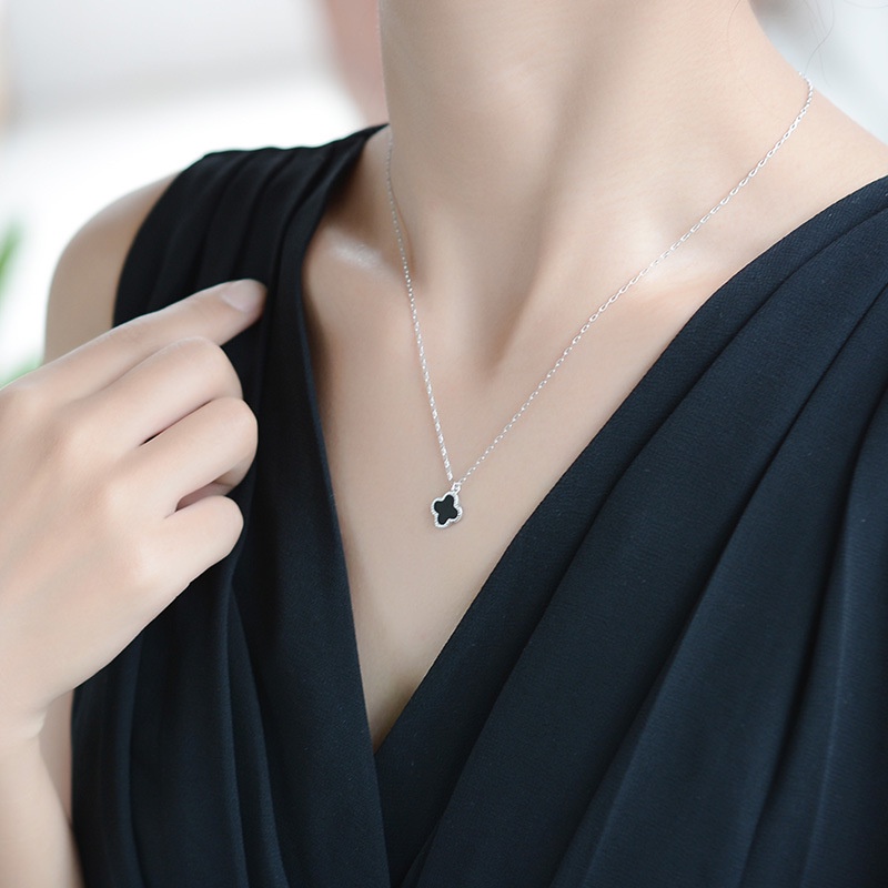 Vòng cổ Nhiều Lớp Mặt Hoa Đính Đá Zircon Đơn Giản Thời Trang Cho Nữ