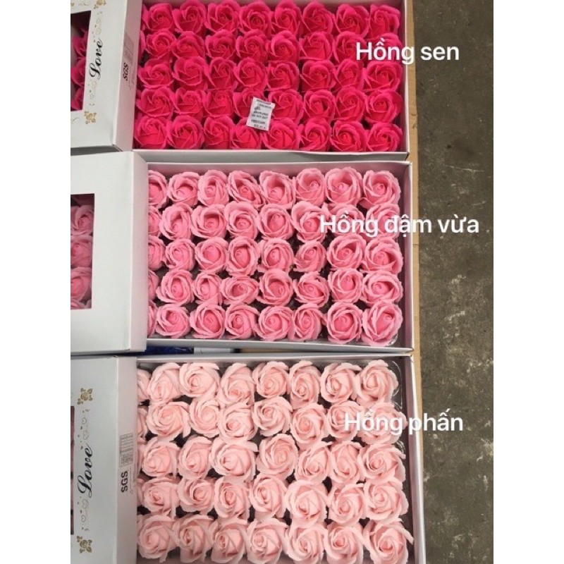 Hoa sáp hộp 50 bông giá sỉ