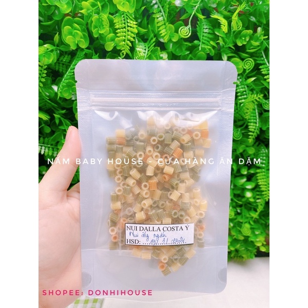 Nui rau củ hữu cơ DALLA COSTA Ý Cho bé ăn dặm - nui tàu xe, nui gấu
