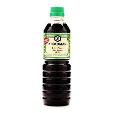 Nước tương ít muối 43 % hiệu Kikkoman 600ml
