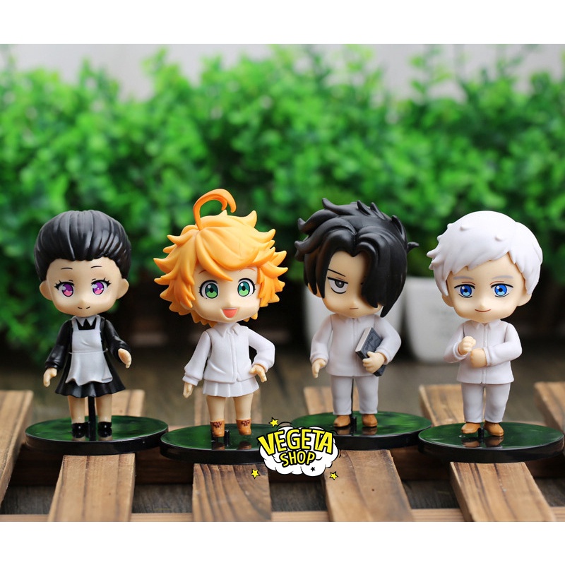 Mô hình Miền Đất Hứa - The Promised Neverland - 4 Mô hình nhân vật chính Emma Norman Ray Isabella tự chọn - Cao 10cm