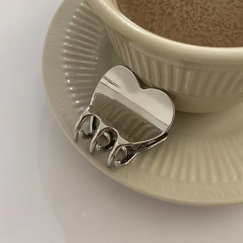 Kẹp Tóc Kim Loại Hình Đuôi Cá/Trái Tim Xinh Xắn