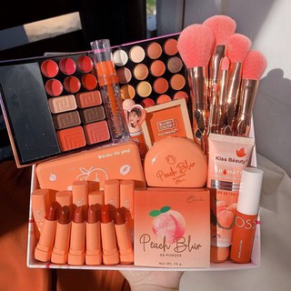 Green shop xả hàng 3 ngày: Set (combo) trang điểm gồm 8 món tone đào siêu hot phù hợp mọi loại da, đặc biệt da dầu.