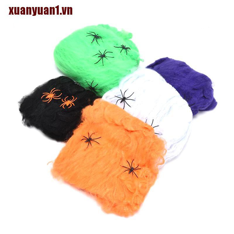 Mạng Nhện Trang Trí Halloween Có Thể Kéo Dài Co Giãn XUANYUAN1