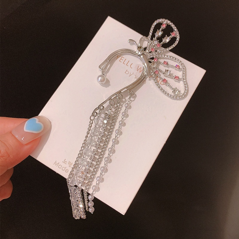 Khuyên Tai Nơ Tua Rua Không Xỏ Lỗ