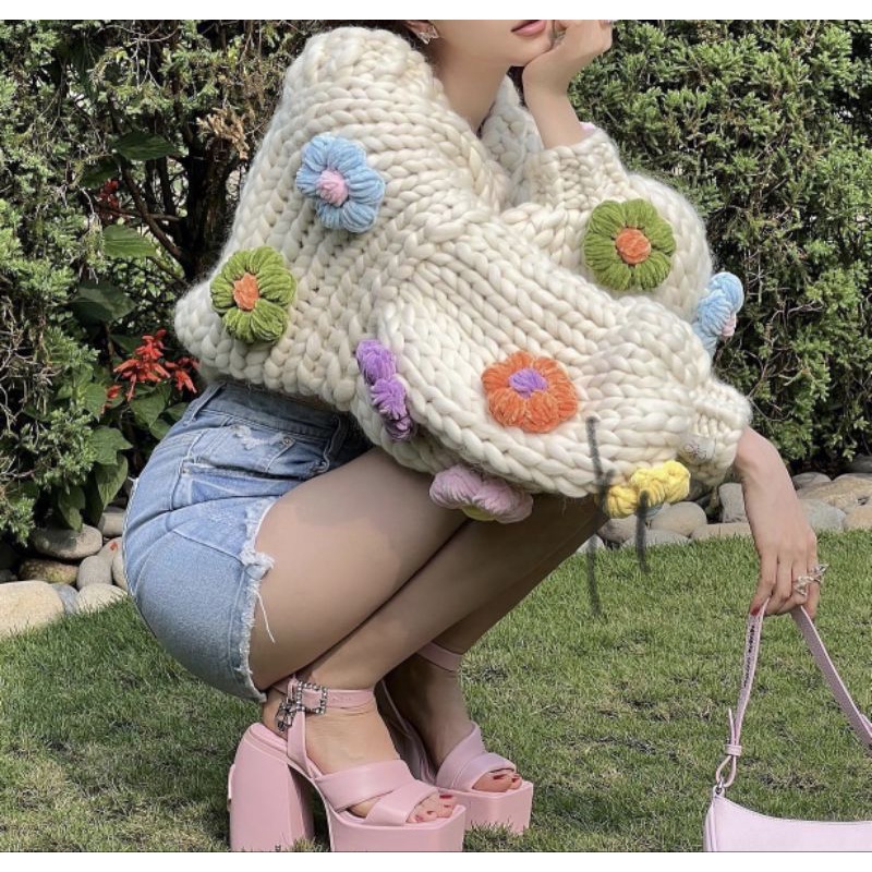 GHIM CÀI, PIN CÀI ÁO, BALO HÌNH HOA LEN DỄ THƯƠNG