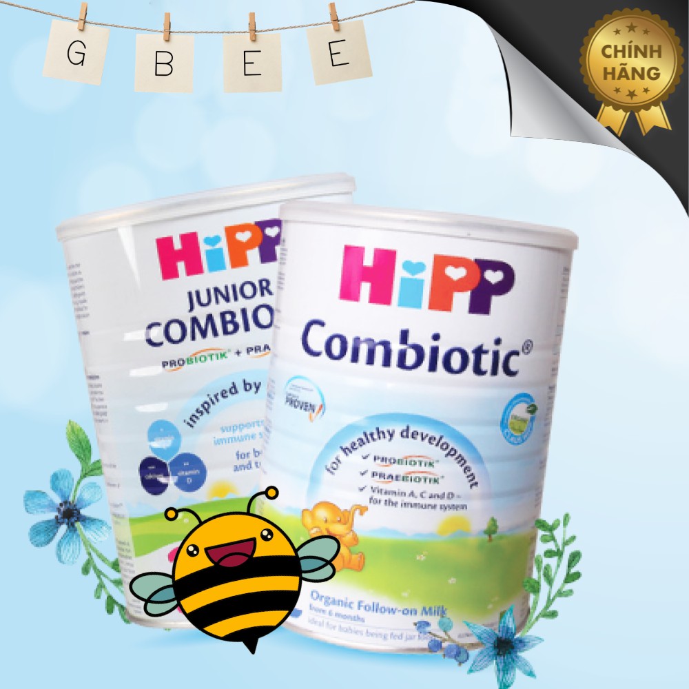 Sữa bột HiPP Organic Combiotic (mẫu mới 2021) lon 350g đủ số 1,2,3