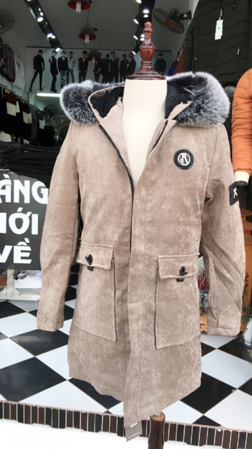 Khoác dạ dáng dài nam