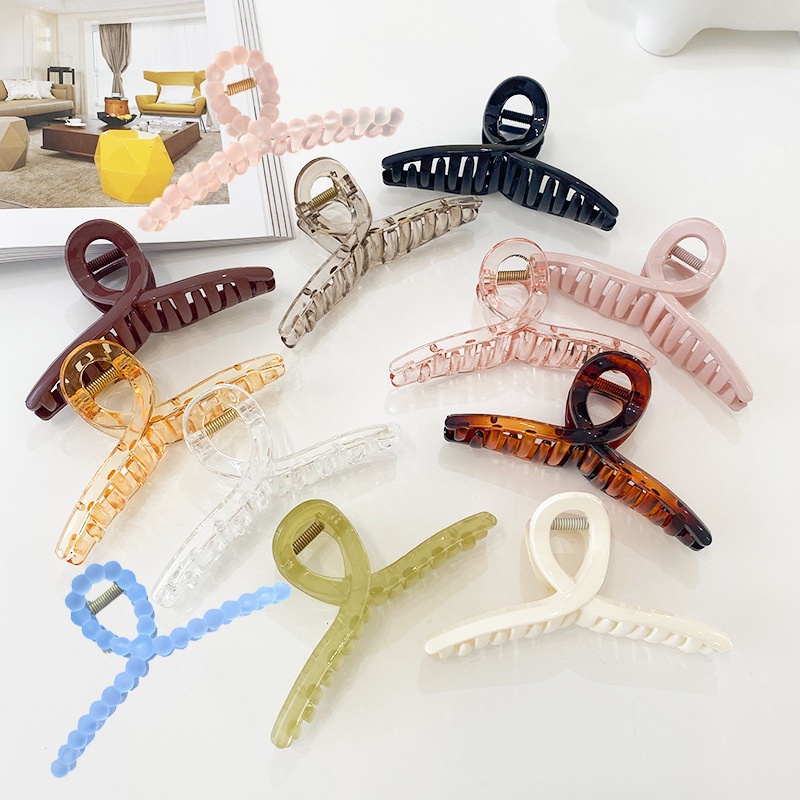Kẹp Càng Cua Tạo Kiểu Tóc Đuôi Ngựa Bằng Nhựa Acrylic
