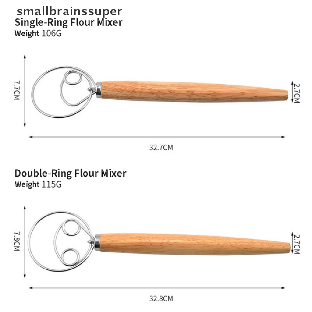 Cây Khuấy Bột Làm Bánh Cán Gỗ 13 Inch