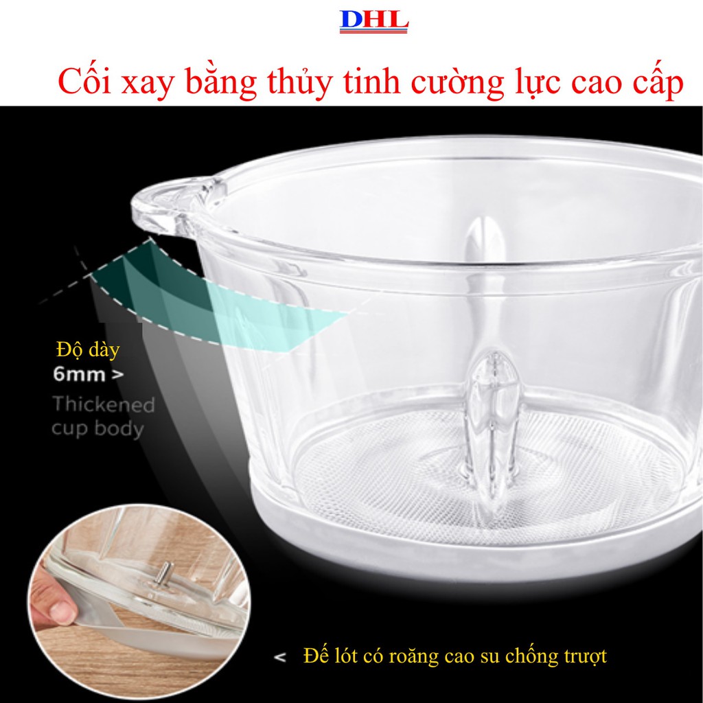 [Mã ELMS5 giảm 7% đơn 300k] Máy xay thịt, máy xay đa năng chính hãng HaBeey - CF-SR08 2l