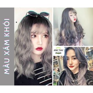 [FREESHIP] Thuốc nhuộm tóc XÁM KHÓI Tplus- Màu nhuộm không Tẩy-1 đập ăn ngay.