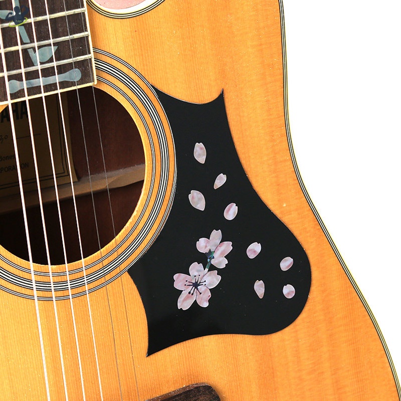 Miếng dán bảng phím đàn guitar ukulele họa tiết hoa anh đào