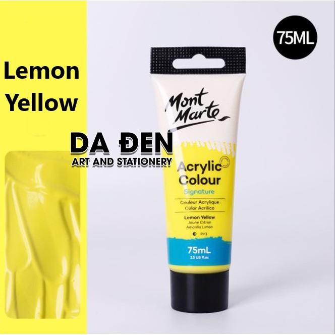 Màu Mont Marte Acrylic Colour 75ml (2.54oz) - Lemon Yellow