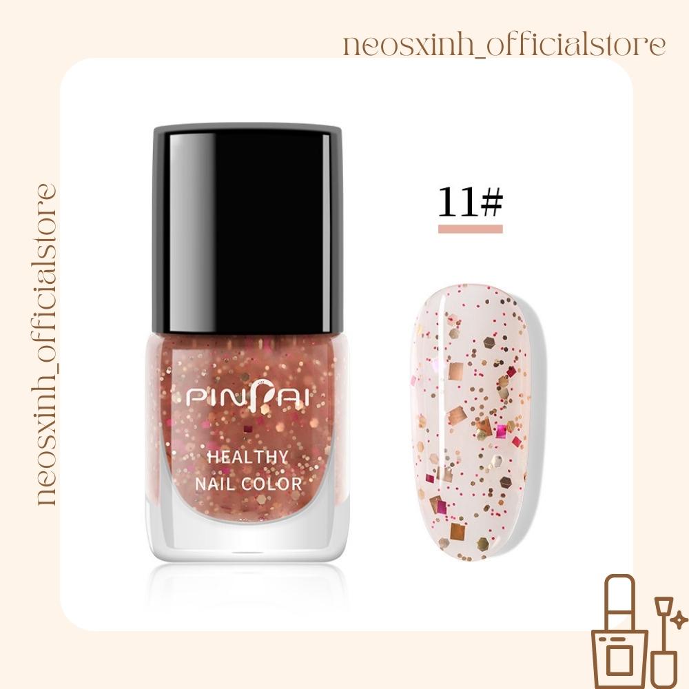 Sơn Móng Tay Pinpai NEW 7ml Màu Nude Đen Trắng Kim Tuyến Pastel Tím - Neosxinh Nails