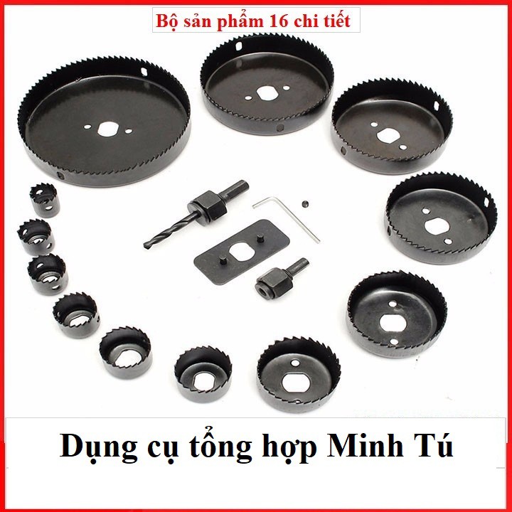 Mũi khoan khoét lỗ 16 chi tiết