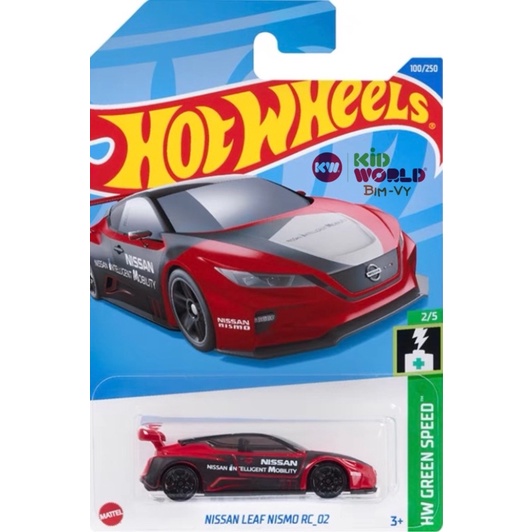 Xe mô hình Hot Wheels basic Nissan Leaf Nismo RC_02 HCT78.