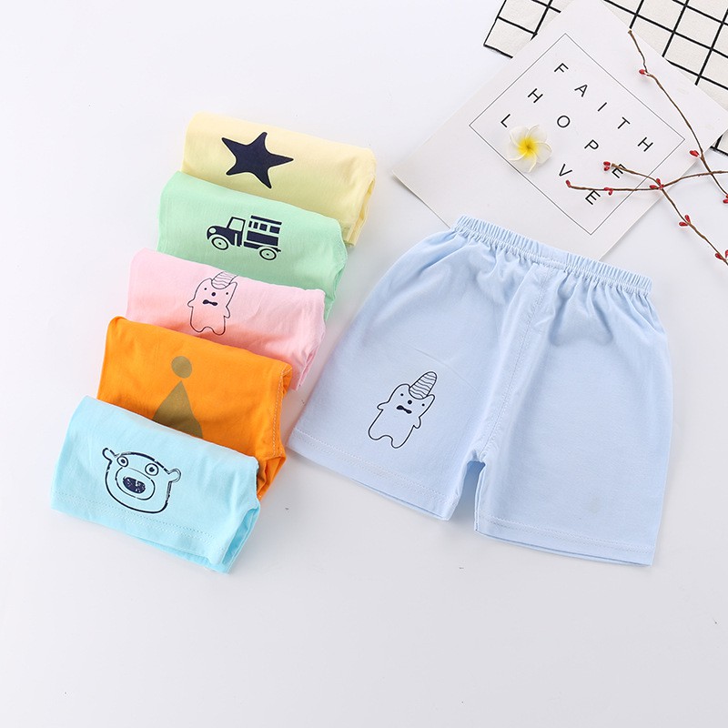 [ rẻ nhất shopee] Quần đùi bé trai, bé gái chất liệu cotton mềm, mịn, mát hàng Quảng Châu cao cấp từ 1-10 tuổi