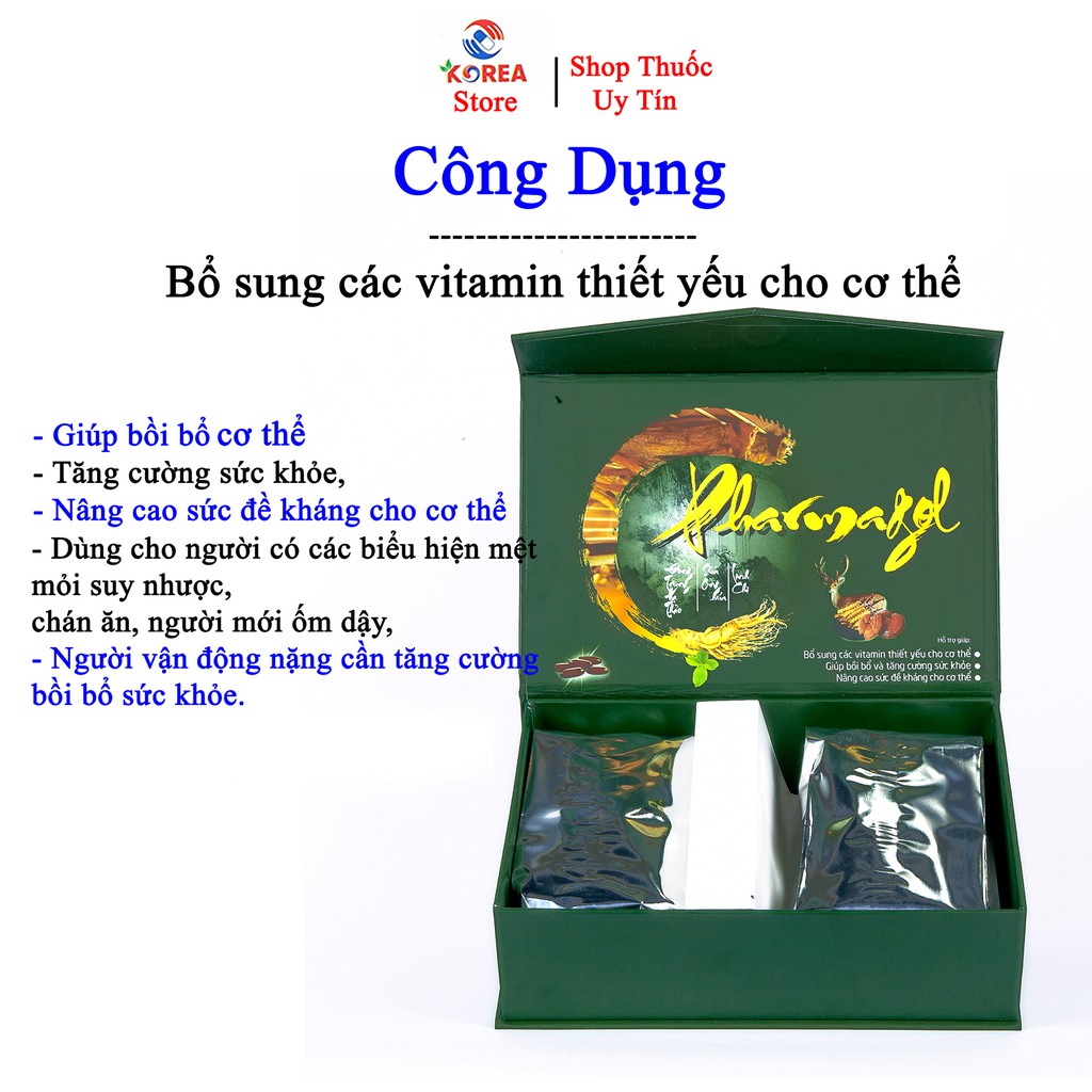 Thực phẩm chức năng PHARMAGOL viên uống hỗ trợ sức khỏe cho cả gia đình hộp 60 viên