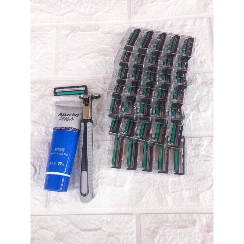 Dao cạo râu 36 lưỡi kép tặng kèm 1lọ bọt cạo