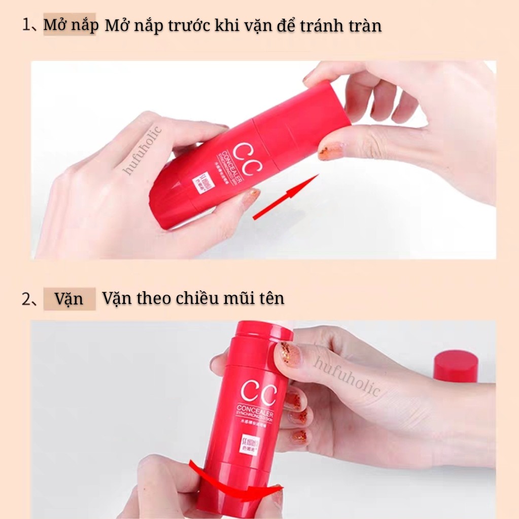 Kem nền che khuyết điểm đỏ CC Concealer Synchronized Skin | BigBuy360 - bigbuy360.vn