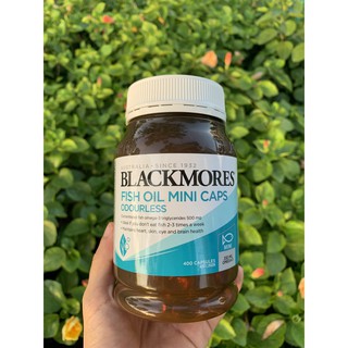 Odourless Fish Oil 1000mg Blackmores Úc, bổ sung omega 3 tốt cho mắt, tim, não [Hàng nội địa Úc, chính hãng, đủ bill]