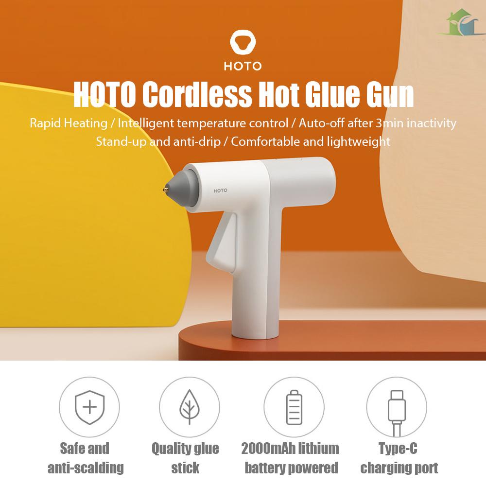 Súng Bắn Keo Nóng Không Dây Mini Không Dây Kèm 10 Que/2000mAh Có Thể Tháo Rời Dùng Để Sửa Chữa Đồ Thủ Công DIY