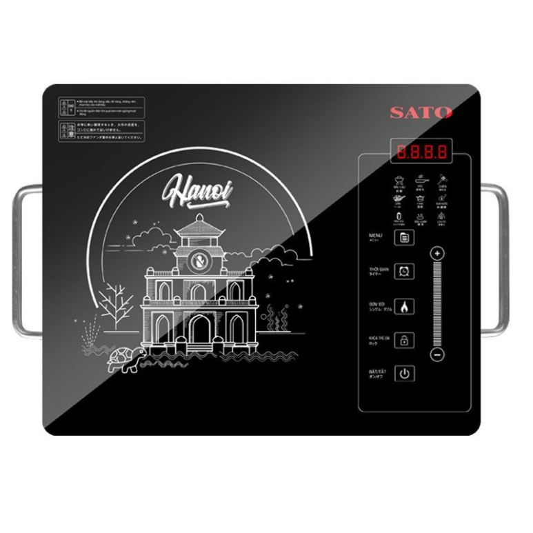 BẾP HỒNG NGOẠI ĐƠN SATO JAPAN TẶNG KÈM 1 NỒI LẨU ( BH 1 ĐỔI 1 )