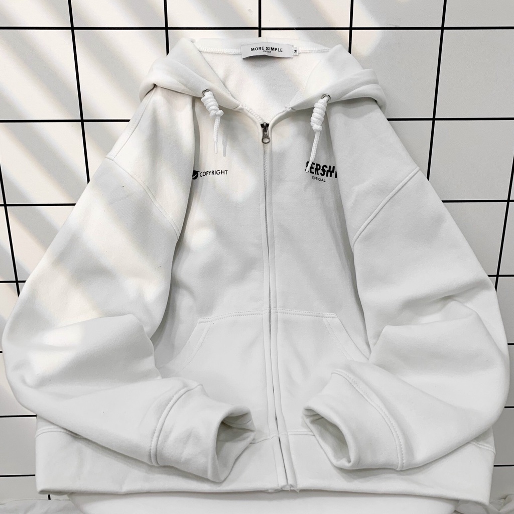 Áo Khoác Hoodie DÂY KÉO SERSHY Form Rộng Vải Nỉ Bông Ulzzang Unisex