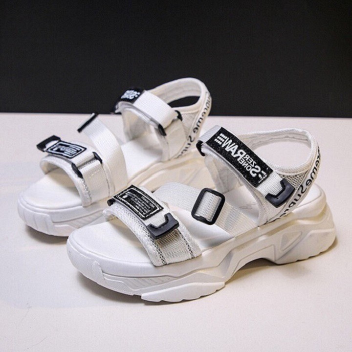 Free ship Dép sandal nữ đi học quai hậu đế cao êm chân 104
