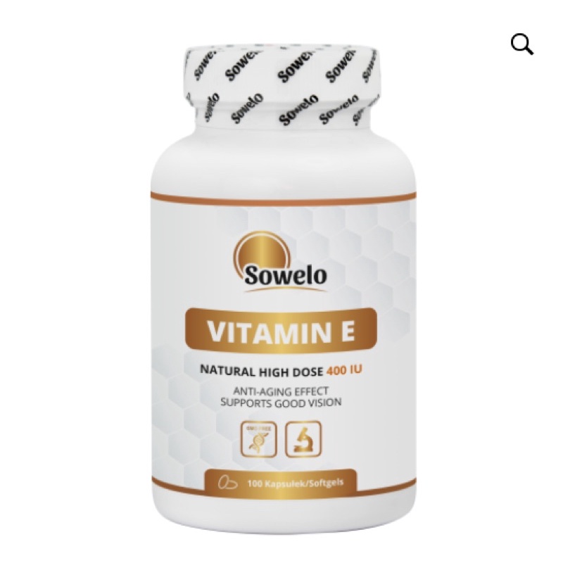 SOWELO NUTRITION VITAMIN E (100v) HỖ TRỢ TĂNG ĐỀ KHÁNG VÀ CHỐNG LÃO HOÁ