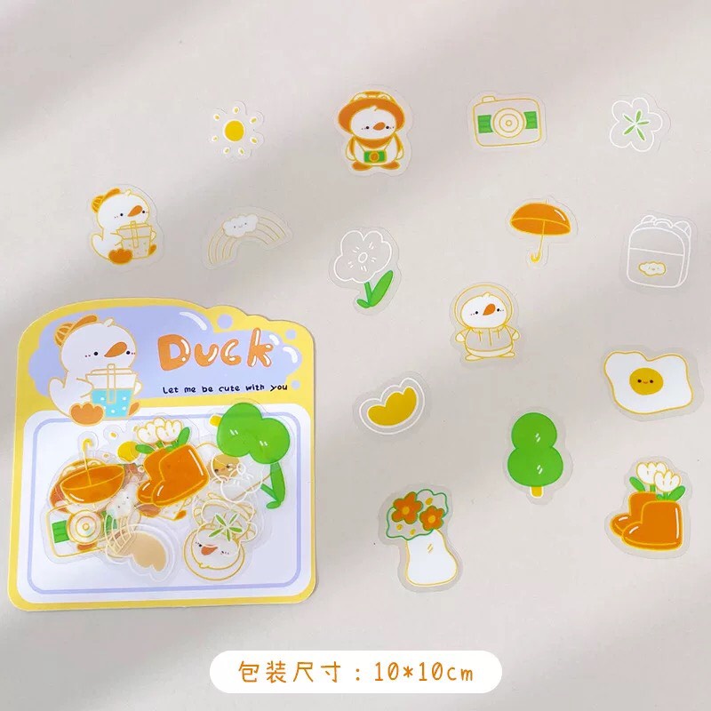 Túi hình dán sticker hình gấu cute 30 mảnh kích thước 6cm trang trí sổ tay, máy tính, laptop, góc học tập