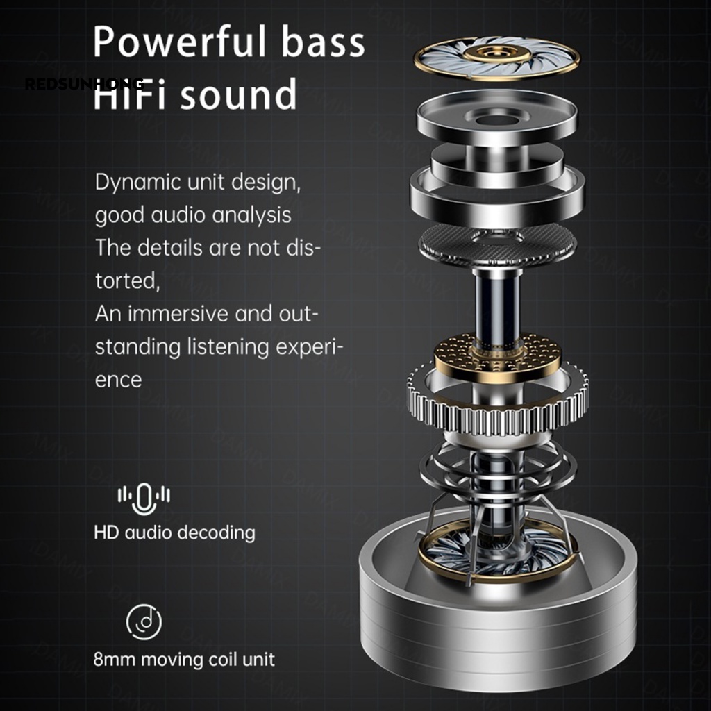 Tai Nghe Không Dây RSH.z Chống Thấm Nước Điều Khiển Cảm Ứng Âm Thanh Vòm