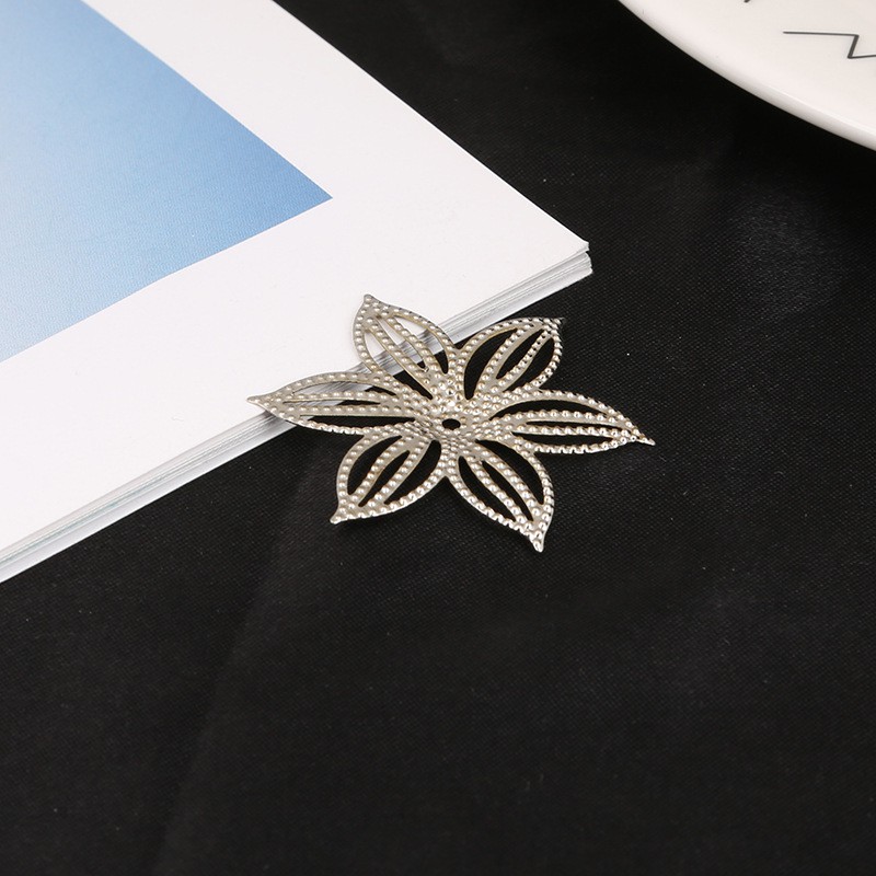 5 phiến hoa 6 cánh 32-36mm nguyên liệu làm trâm làm trang sức cổ trang