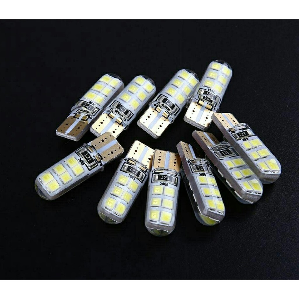 Bóng Đèn Led Demi, Xi Nhan Chân T10 Loại 12 Chip SMD Siêu Sáng