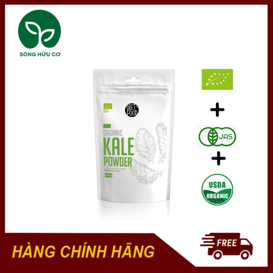 Bột Cải Xoăn Kale 100g Hữu Cơ Diet Food Organic Kale Powder