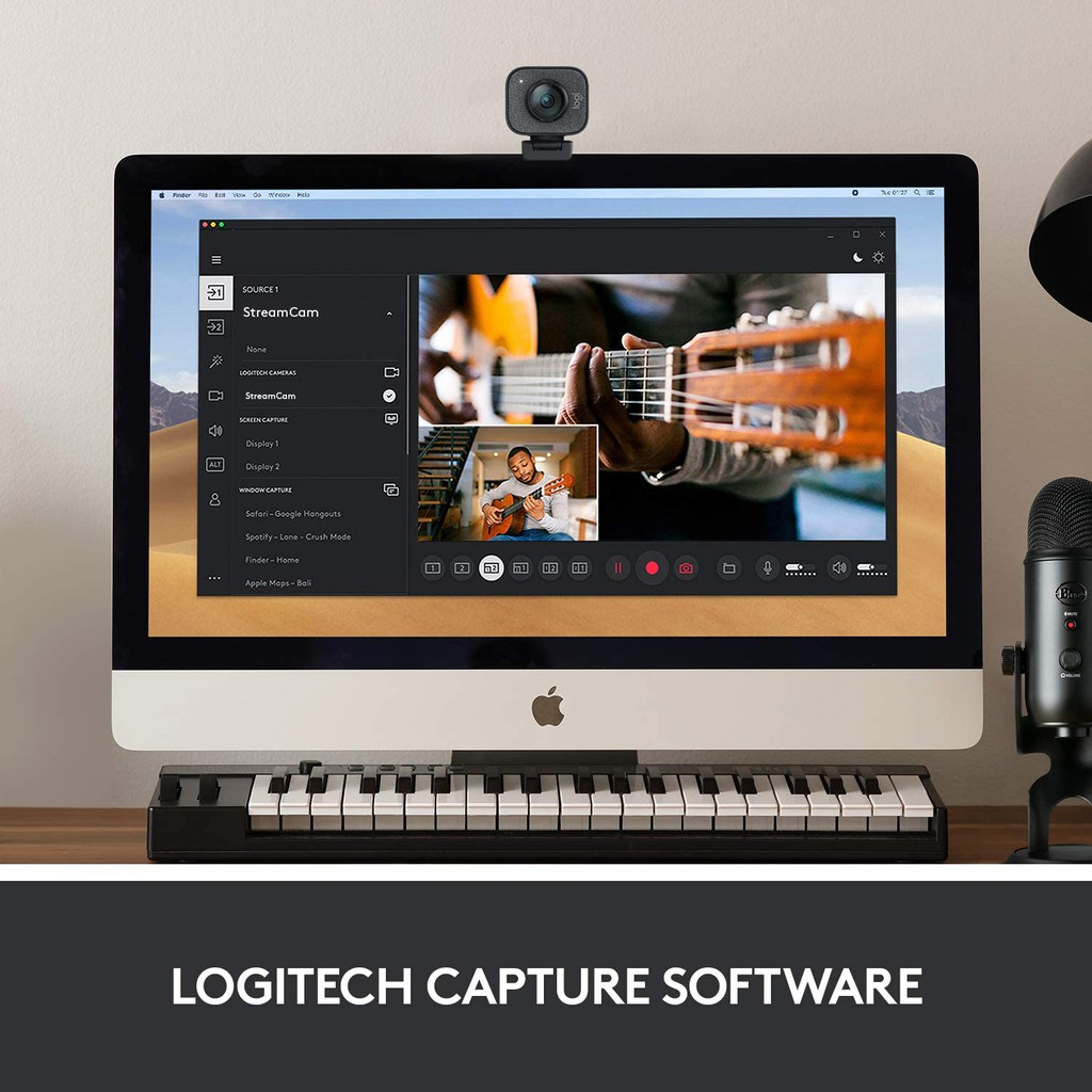 Logitech StreamCam - Webcam Livestream Chuyên Nghiệp, Độ Phân Giải 1080 FullHD/60 Fps