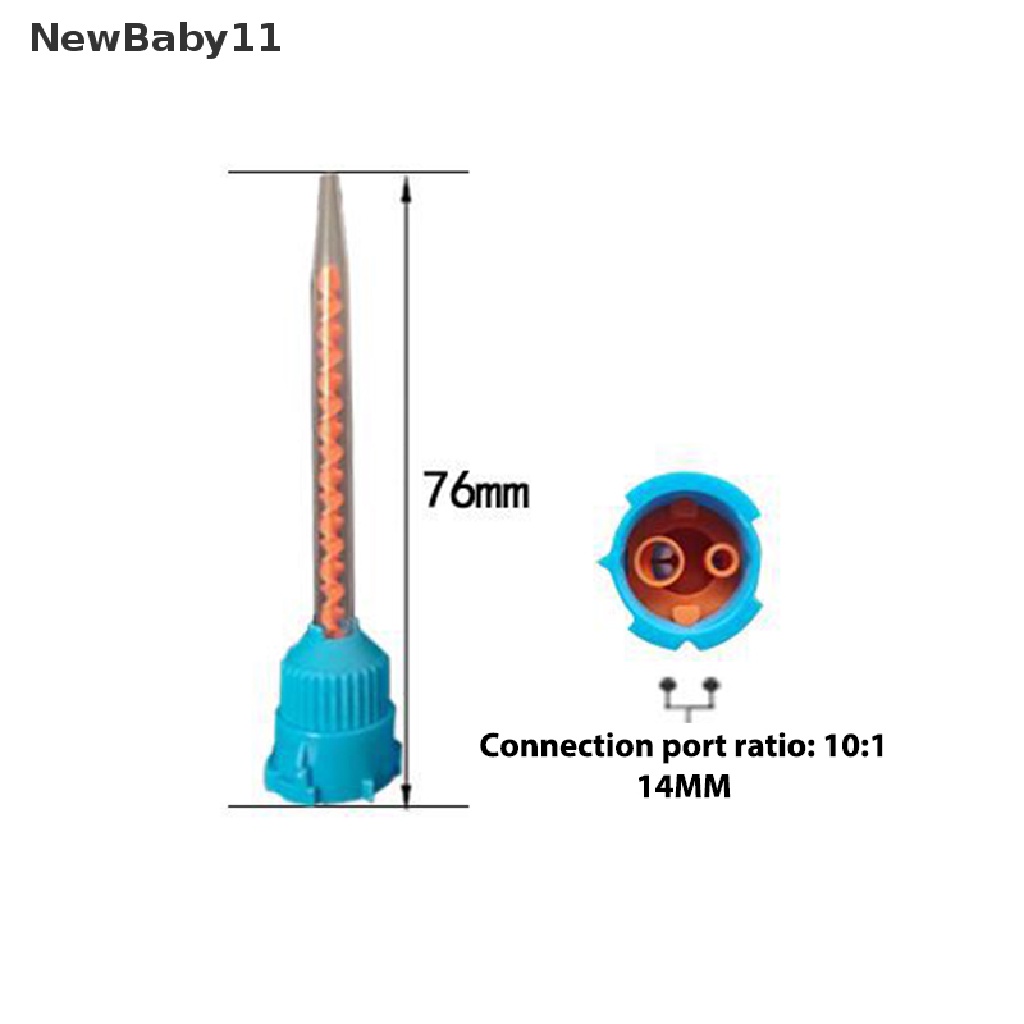 Bộ 50 Đầu Trộn Chất Liệu Silicone Cao Su Dùng Một Lần Cho Nha Khoa